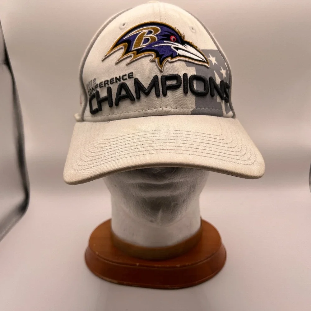 Baltimore Ravens 2012 AFC Champions Super Bowl XLVII New Era Hat White
